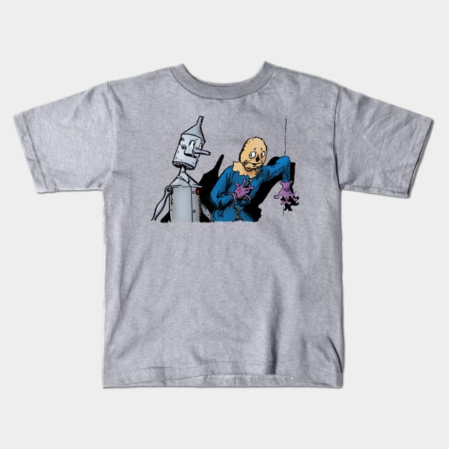 Scarecrow and Tin Man Kids T-Shirt by MandyE